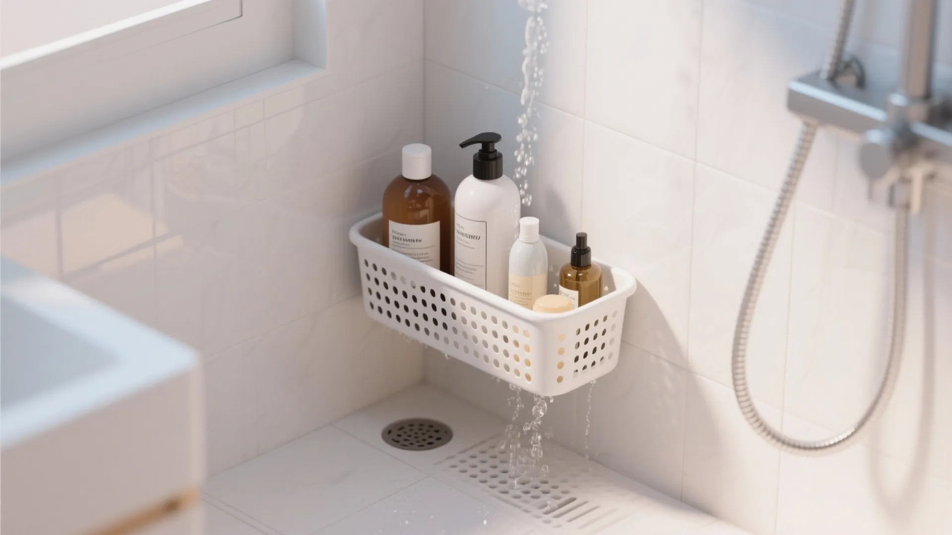 9: Shower-safe Plastic Baskets