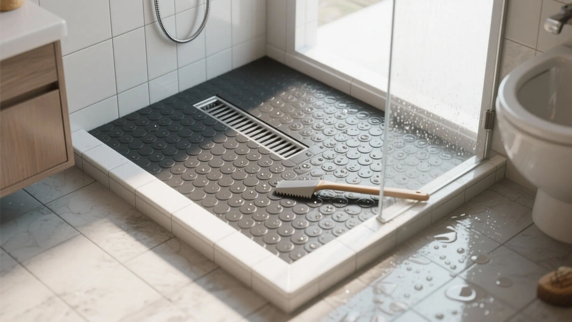 Grout-Free Shower Floors You Can Actually Clean
