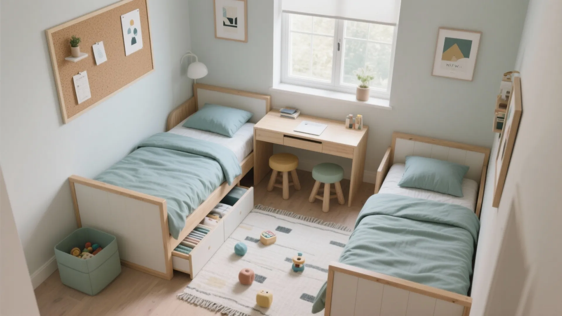 Flexible layouts for siblings and sleepovers