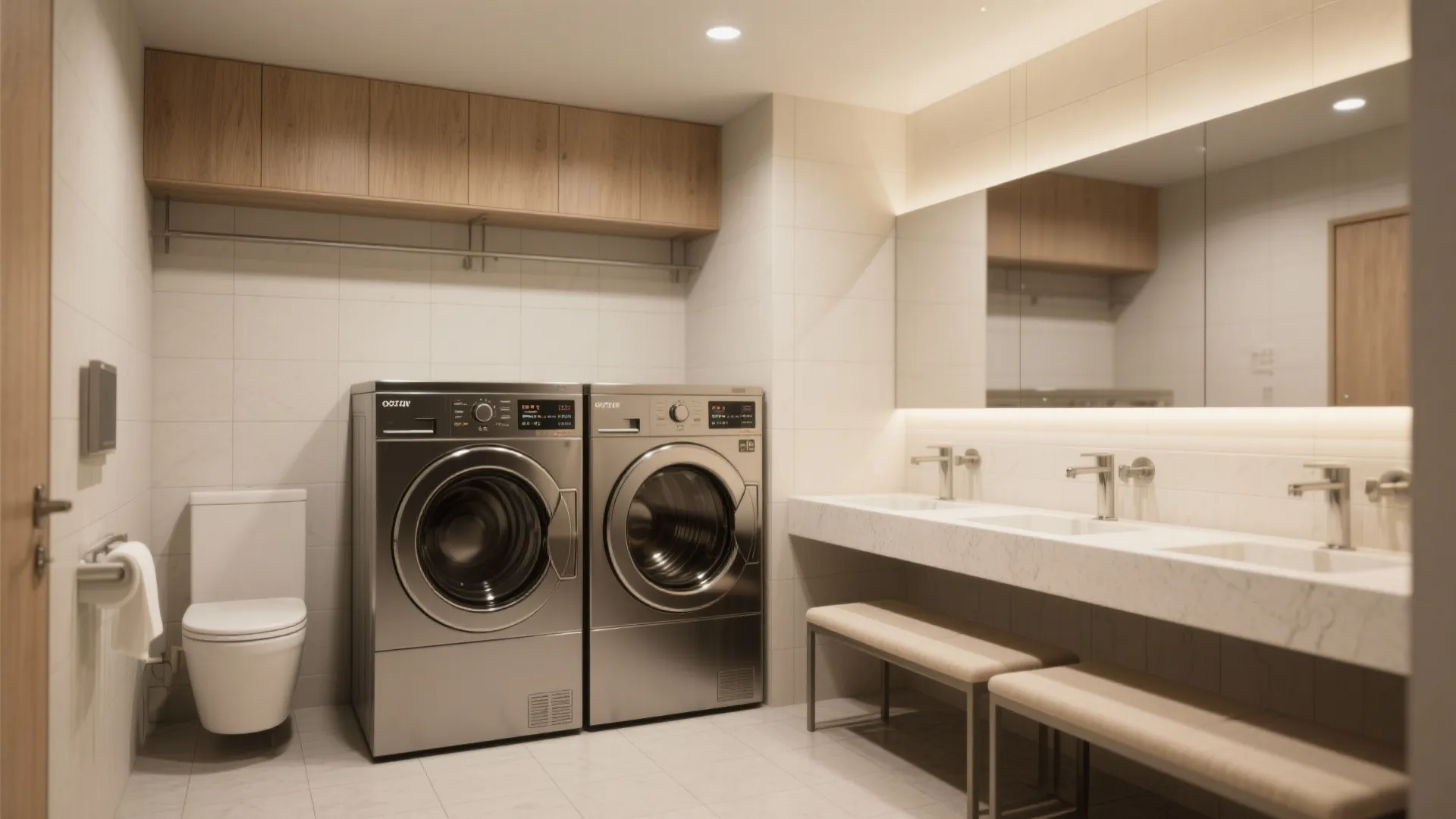 5. Side-by-side mini units under a counter