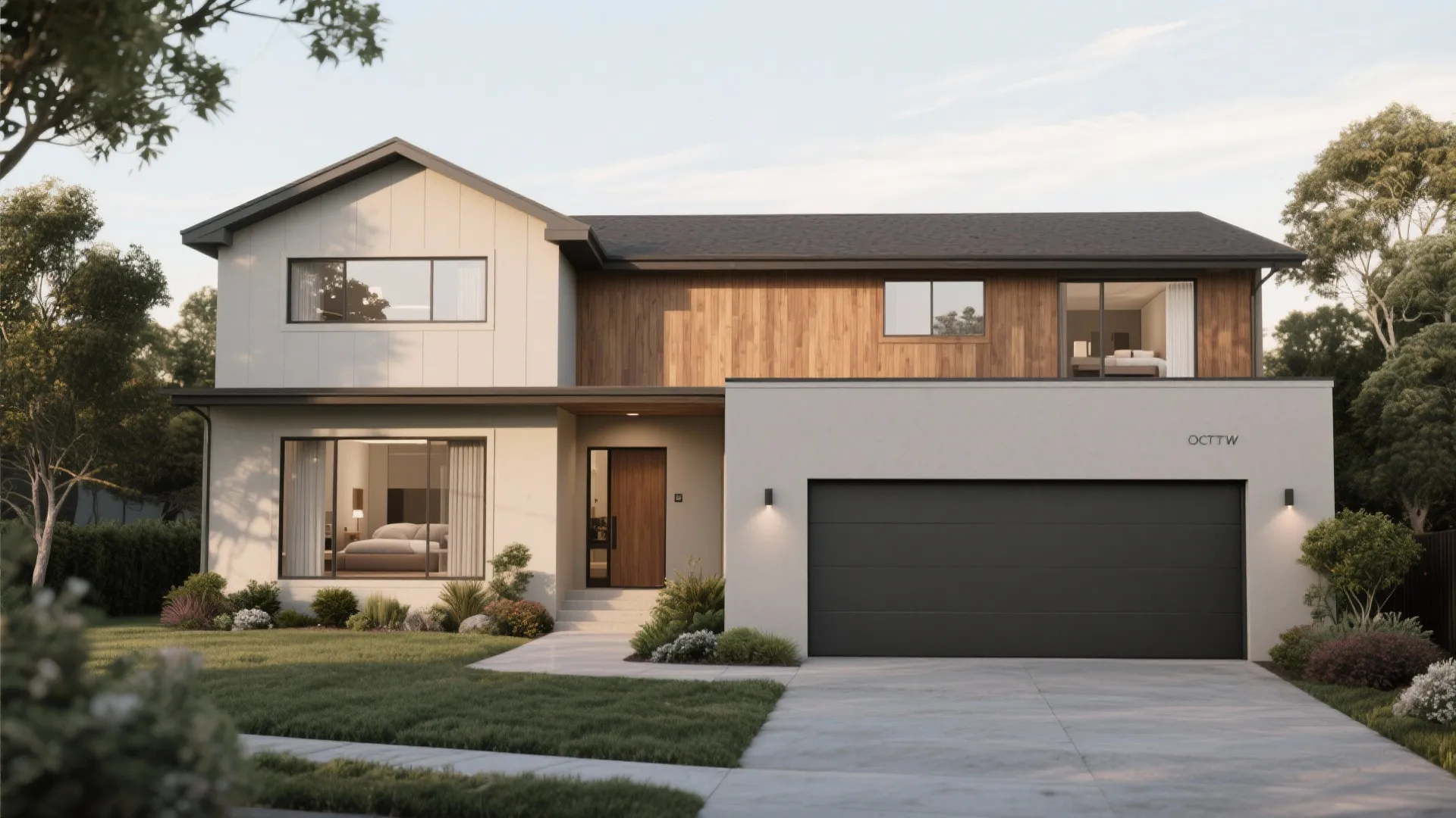 2. Side-entry garage and private master wing