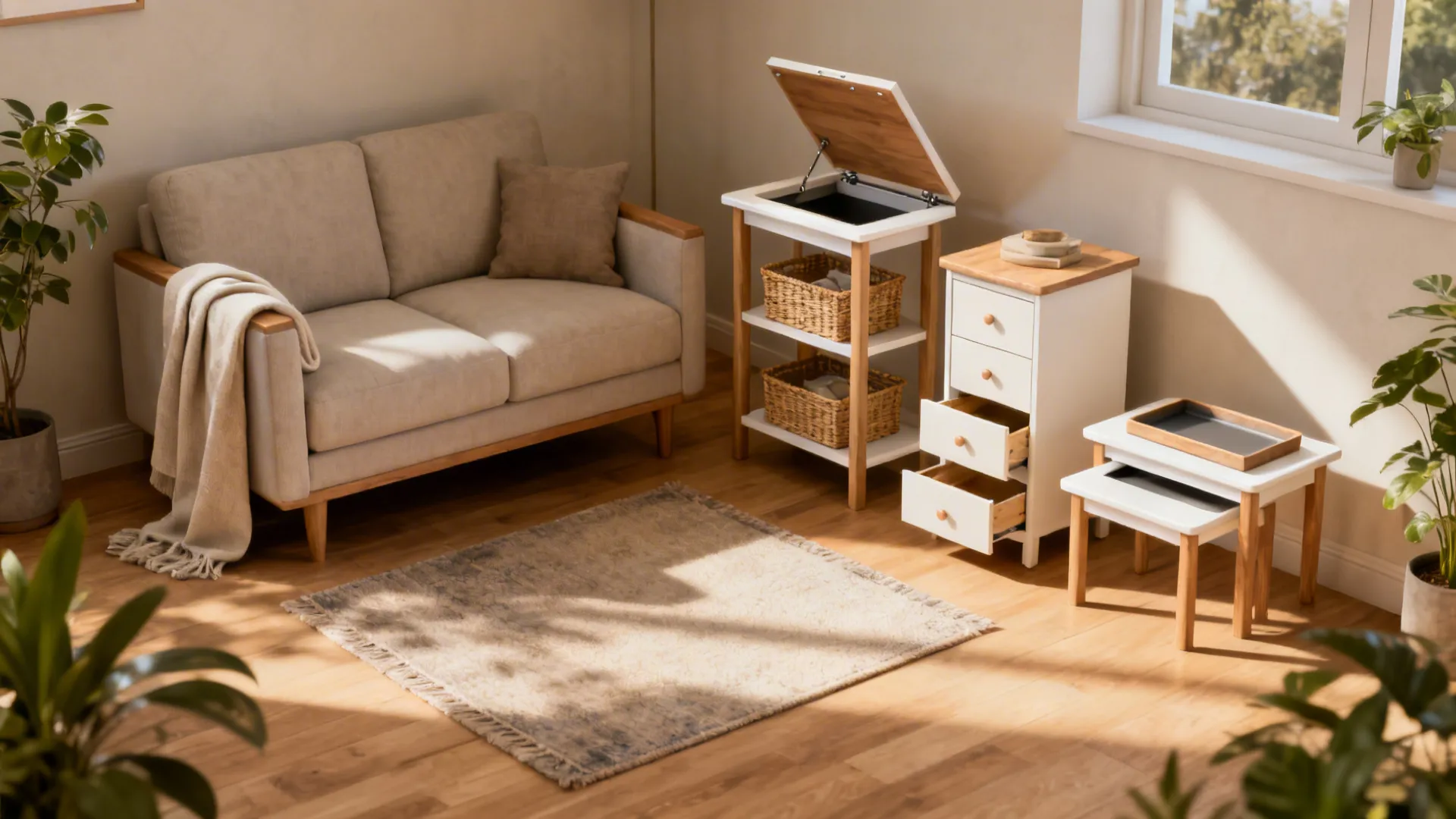 5 Side Table Storage Ideas for Small Living Rooms