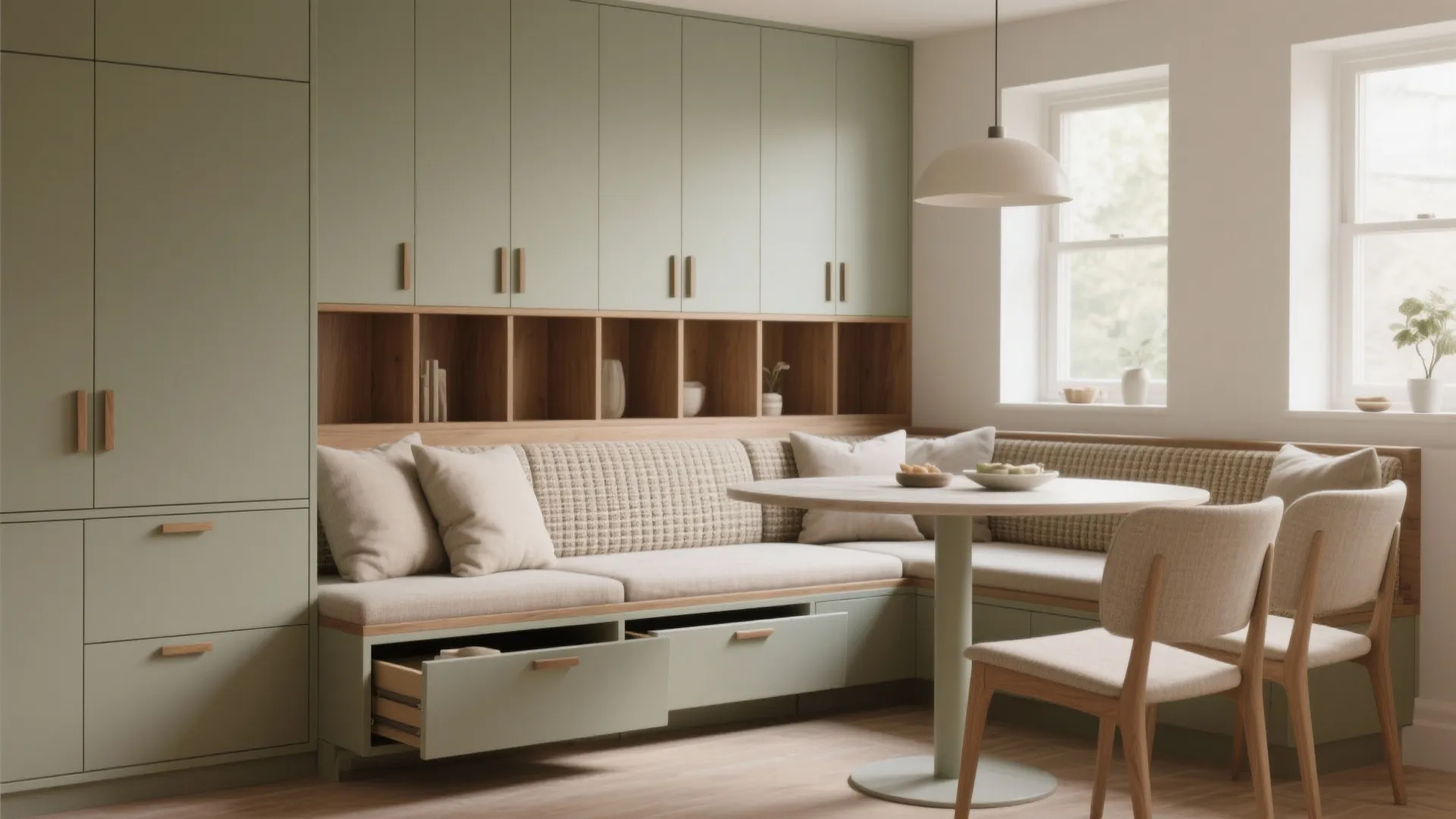 Sideboard + Banquette Combo (Storage and Seating)