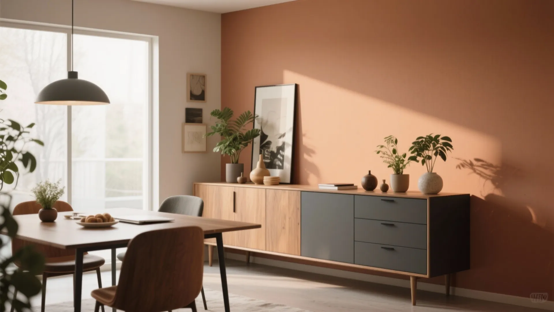 5. Desk as a Sideboard