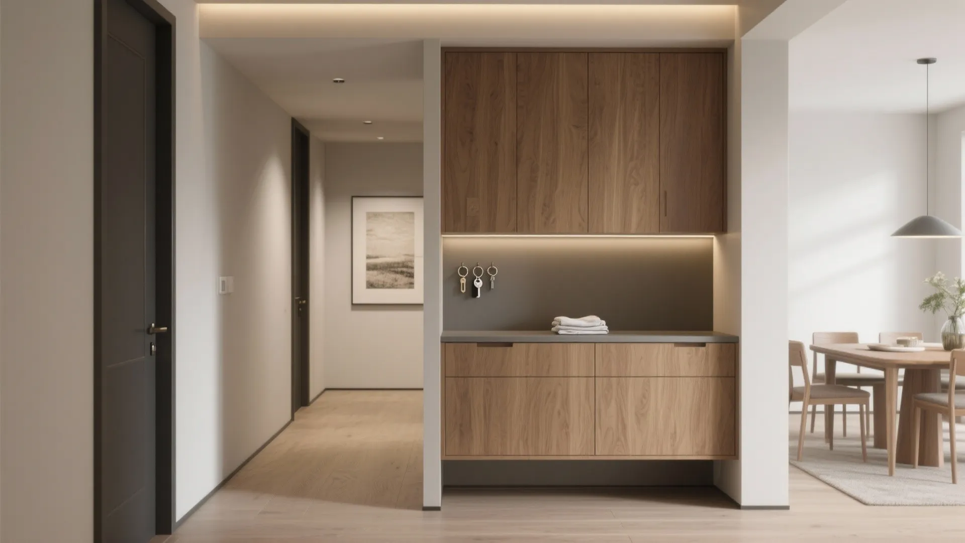 Built-In Sideboard Niche at the Threshold