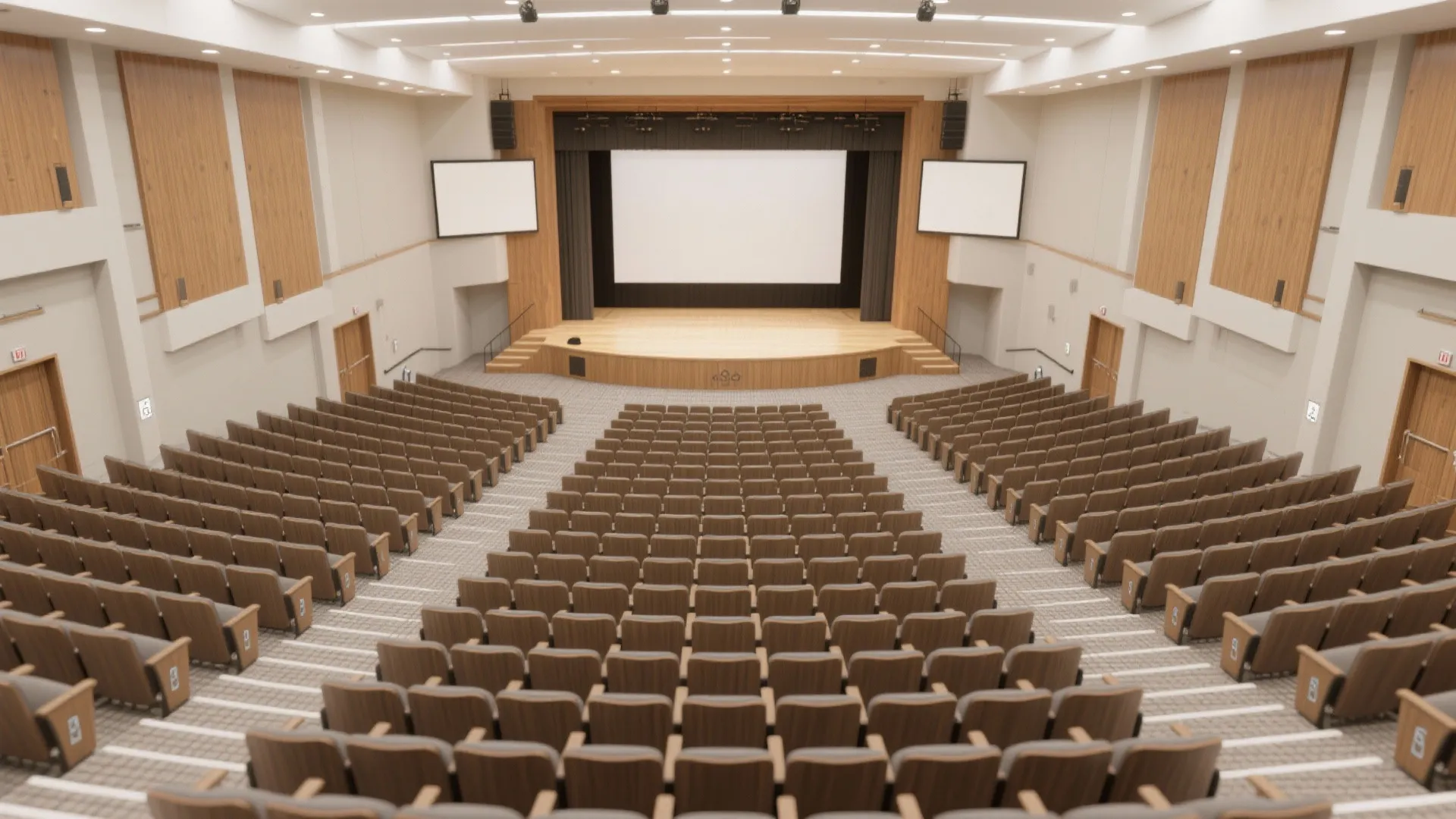 Sightlines first: raked floors and stage proportion