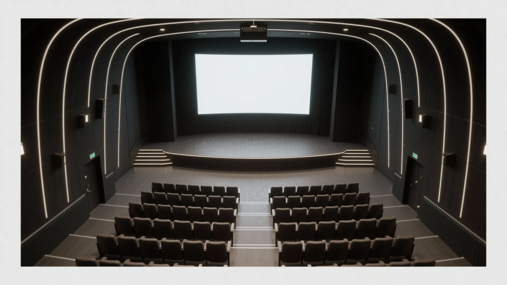 Tiered seating and perfect sightlines