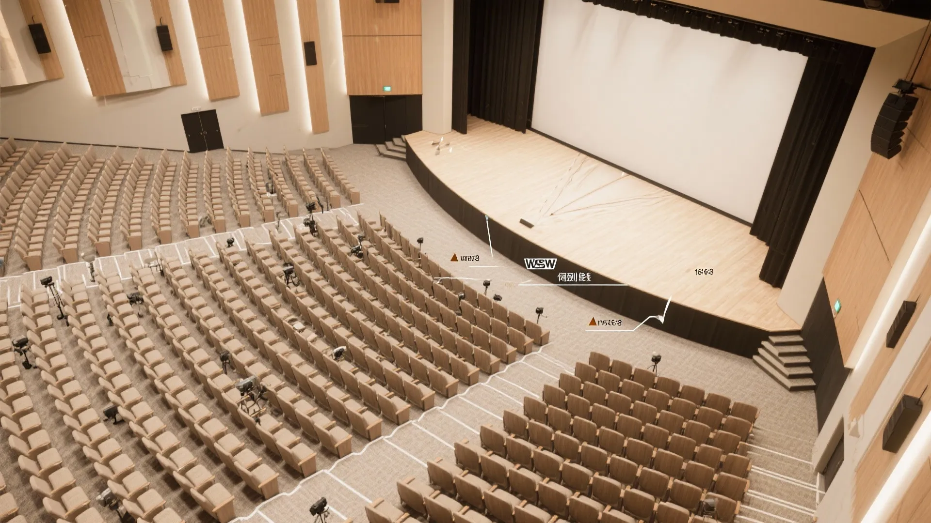 Stage presence and sightlines without a big stage