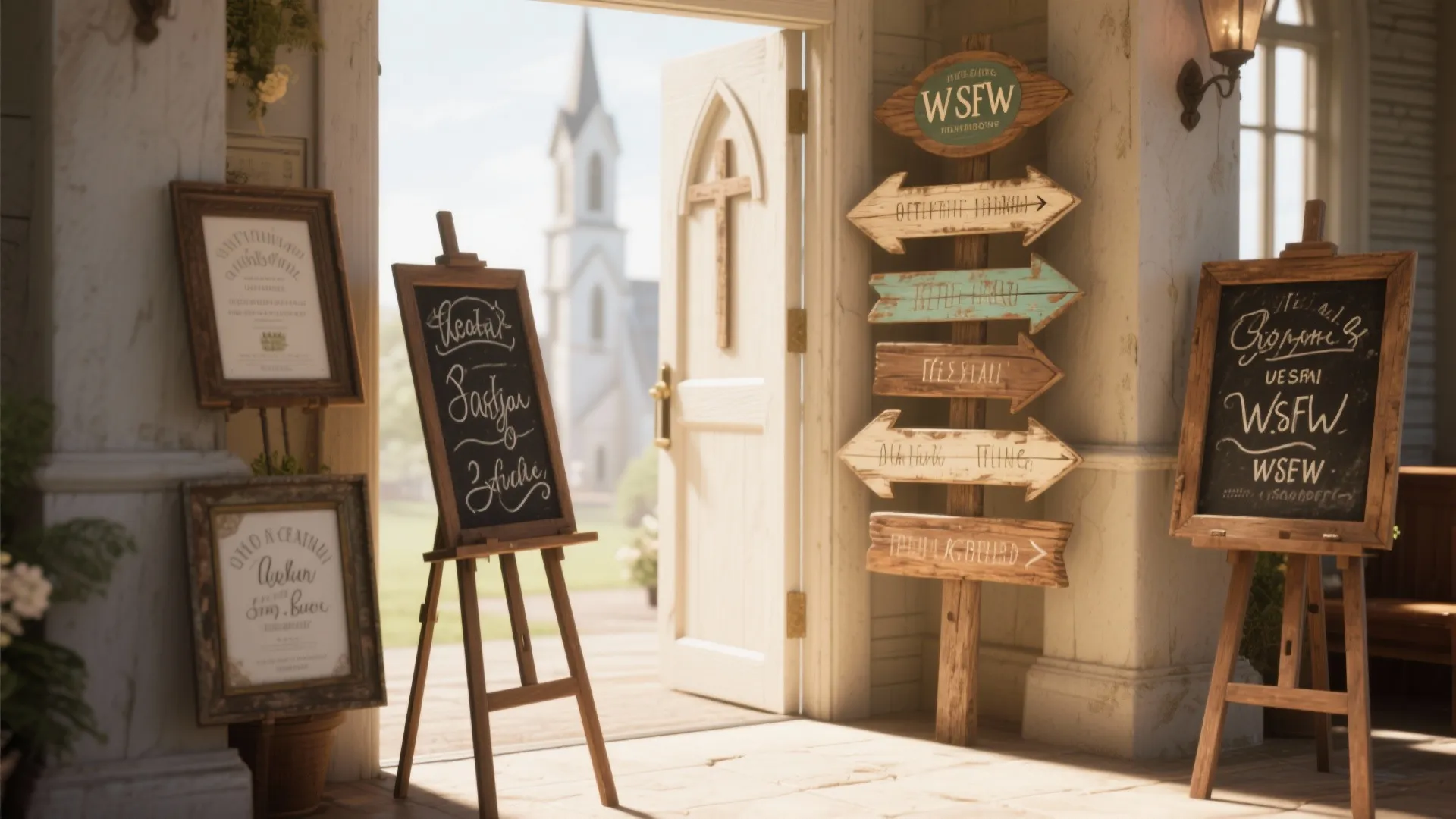 5. Signage and Directional Charm