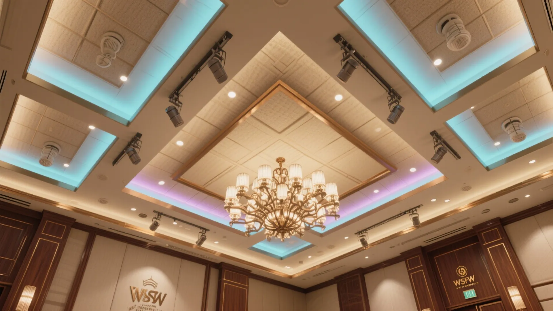 Signature Ceiling and Centerpiece Moments for Brandable Luxury