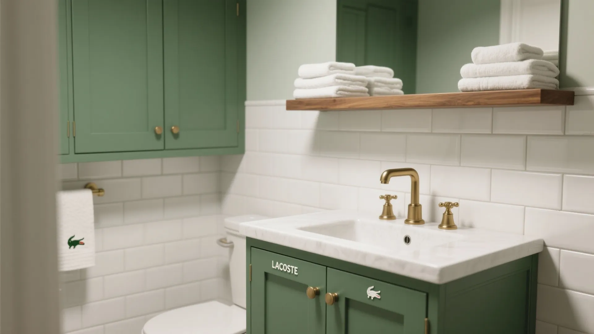 1. Signature green and clean whites