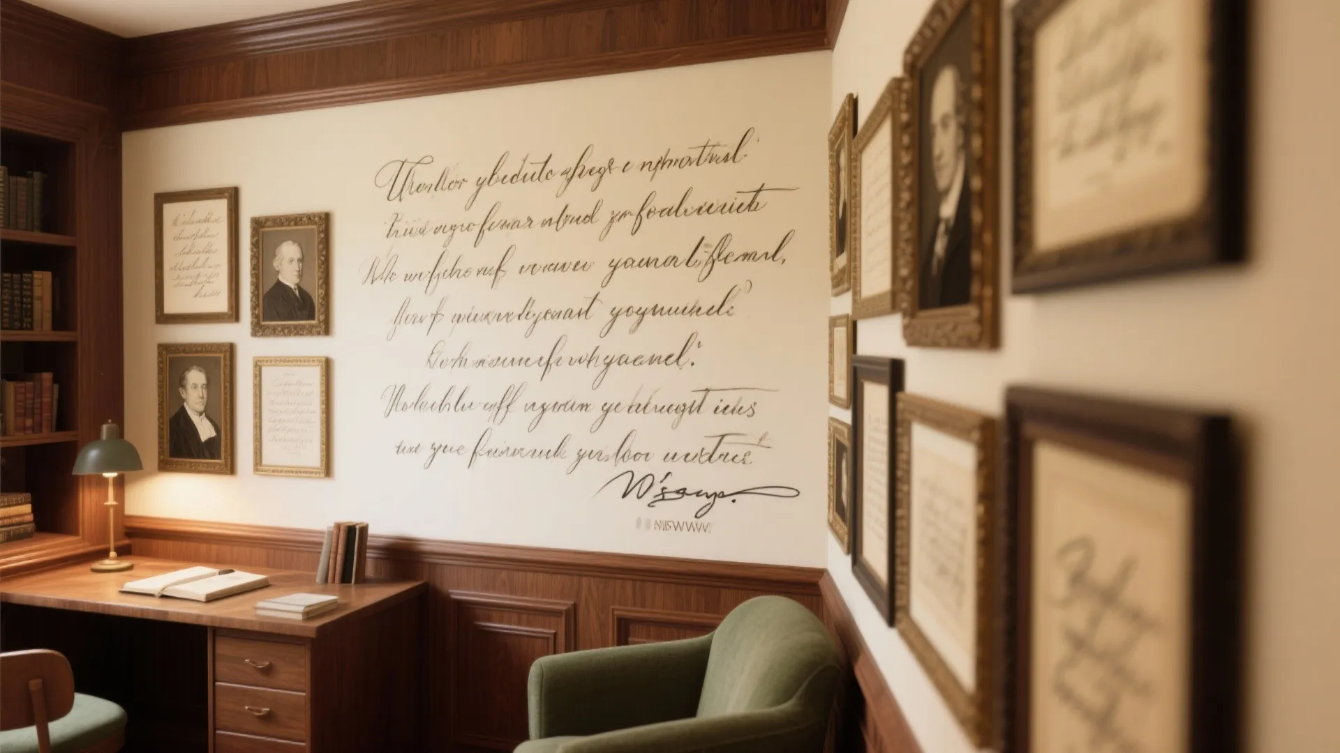 5. Signature Wall with Quotes