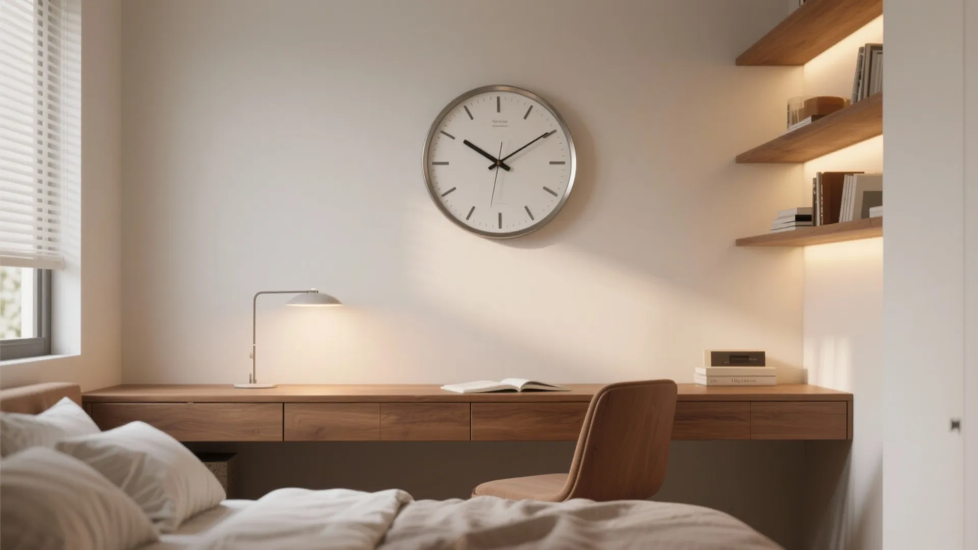 Silent sweep movement for bedrooms and studies