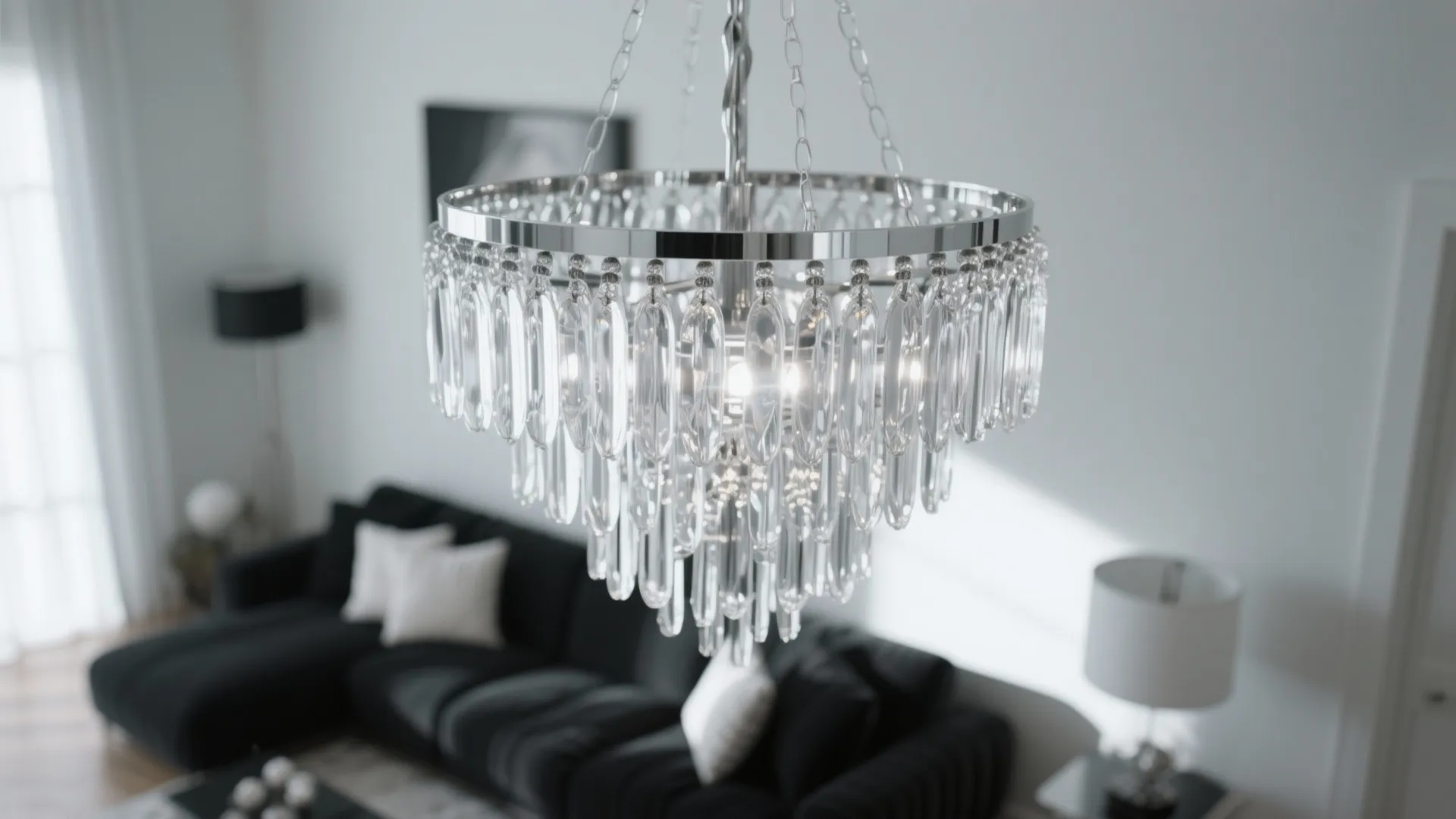 2. Statement Silver Lighting