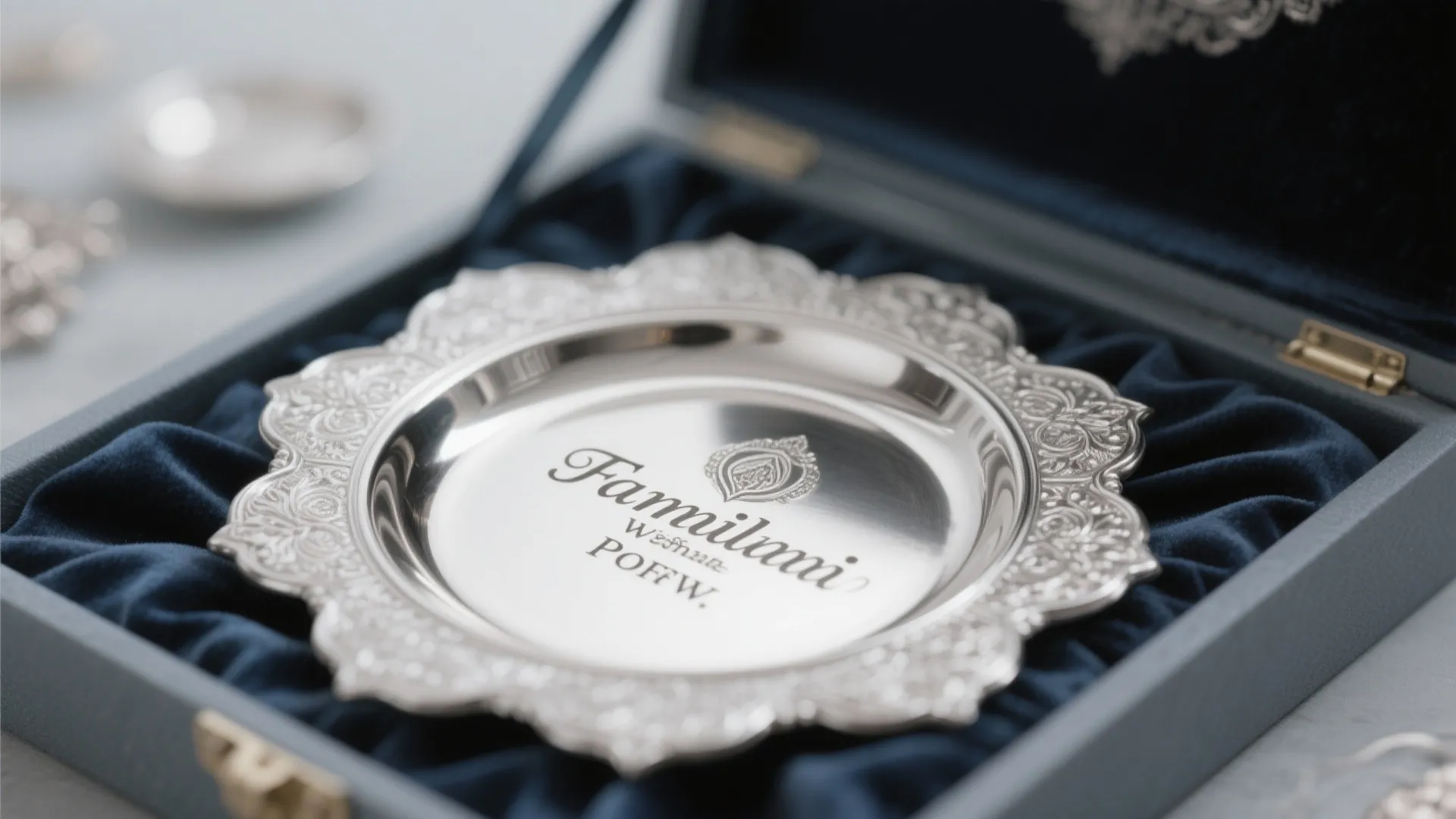 Personalized Silver or German Silver: Name Engraving and Keepsake Box