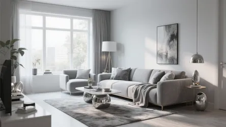 10 Silver Gray Living Room Ideas