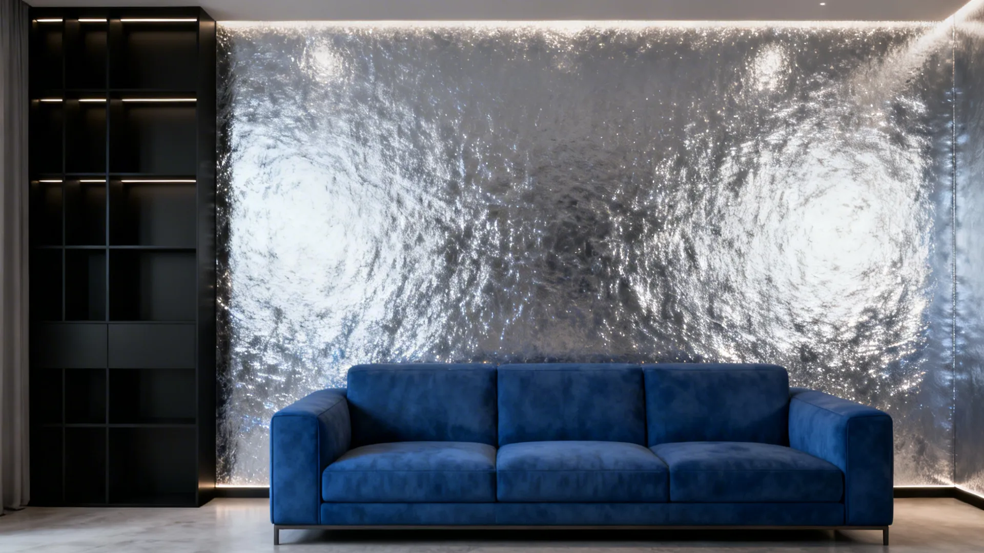 3. Silver Metallic Wallpaper as a Glam Backdrop
