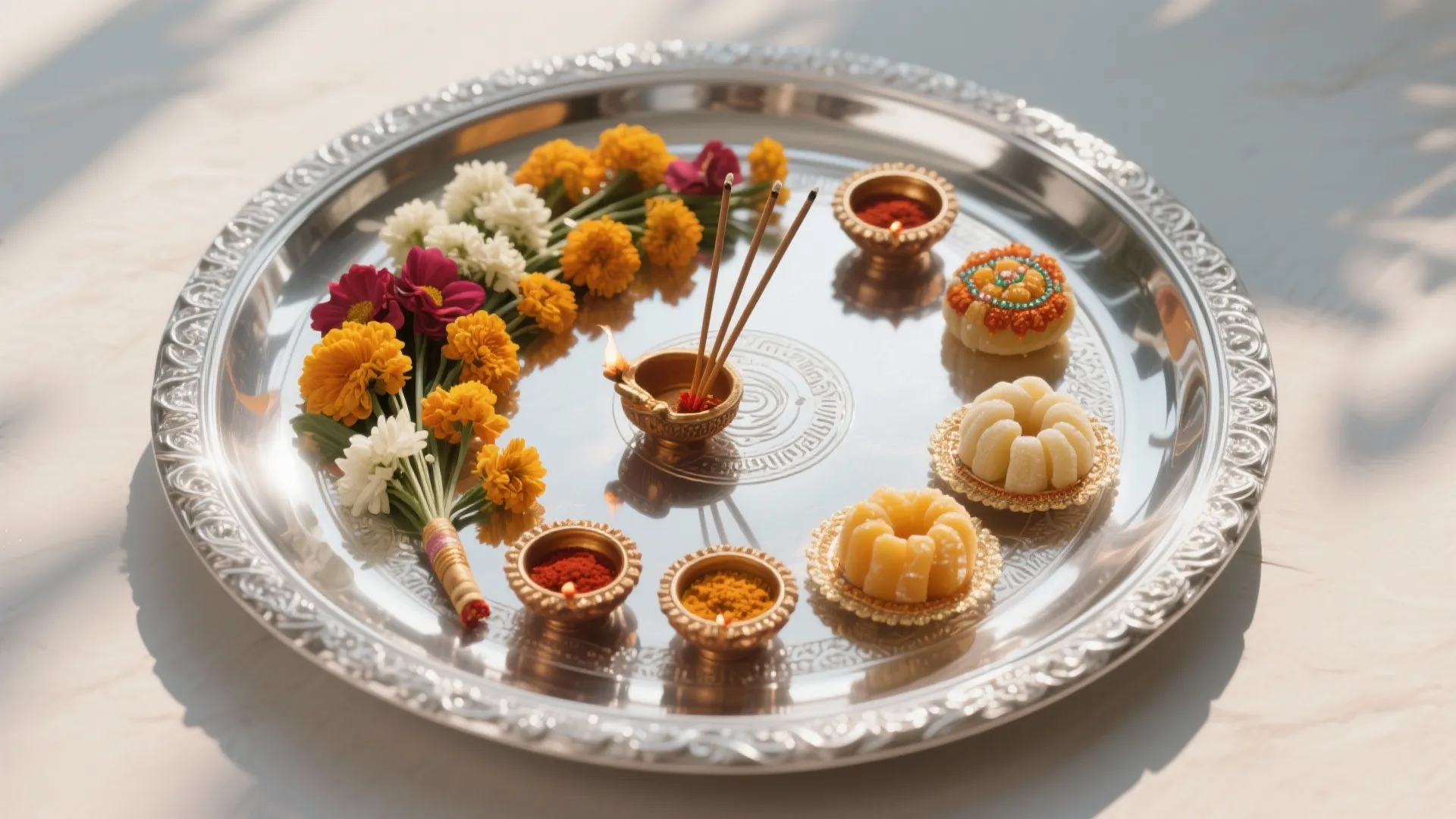 Silver Plate Arrangement