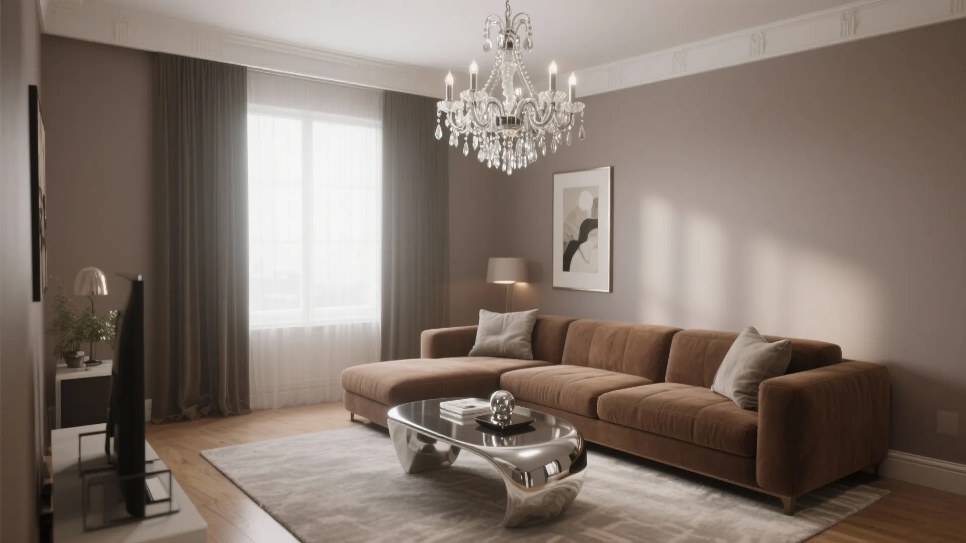 3. Statement Lighting in Silver