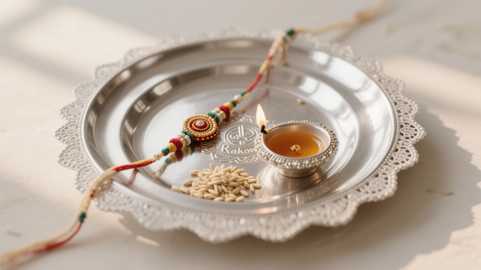 4. Minimalist Silver Plate