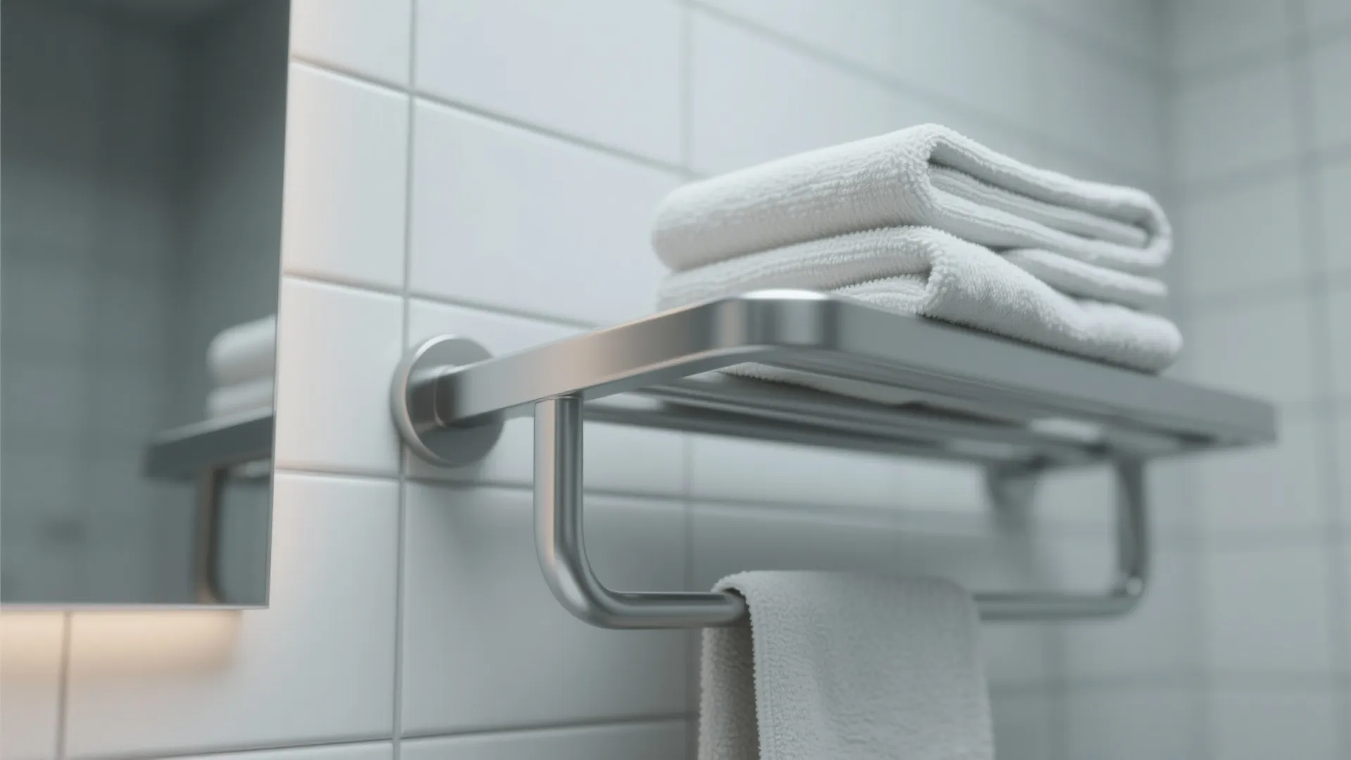 Tip 4: Towel racks with a silver finish