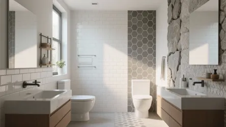 5 Simple Bathroom Tile Design Ideas