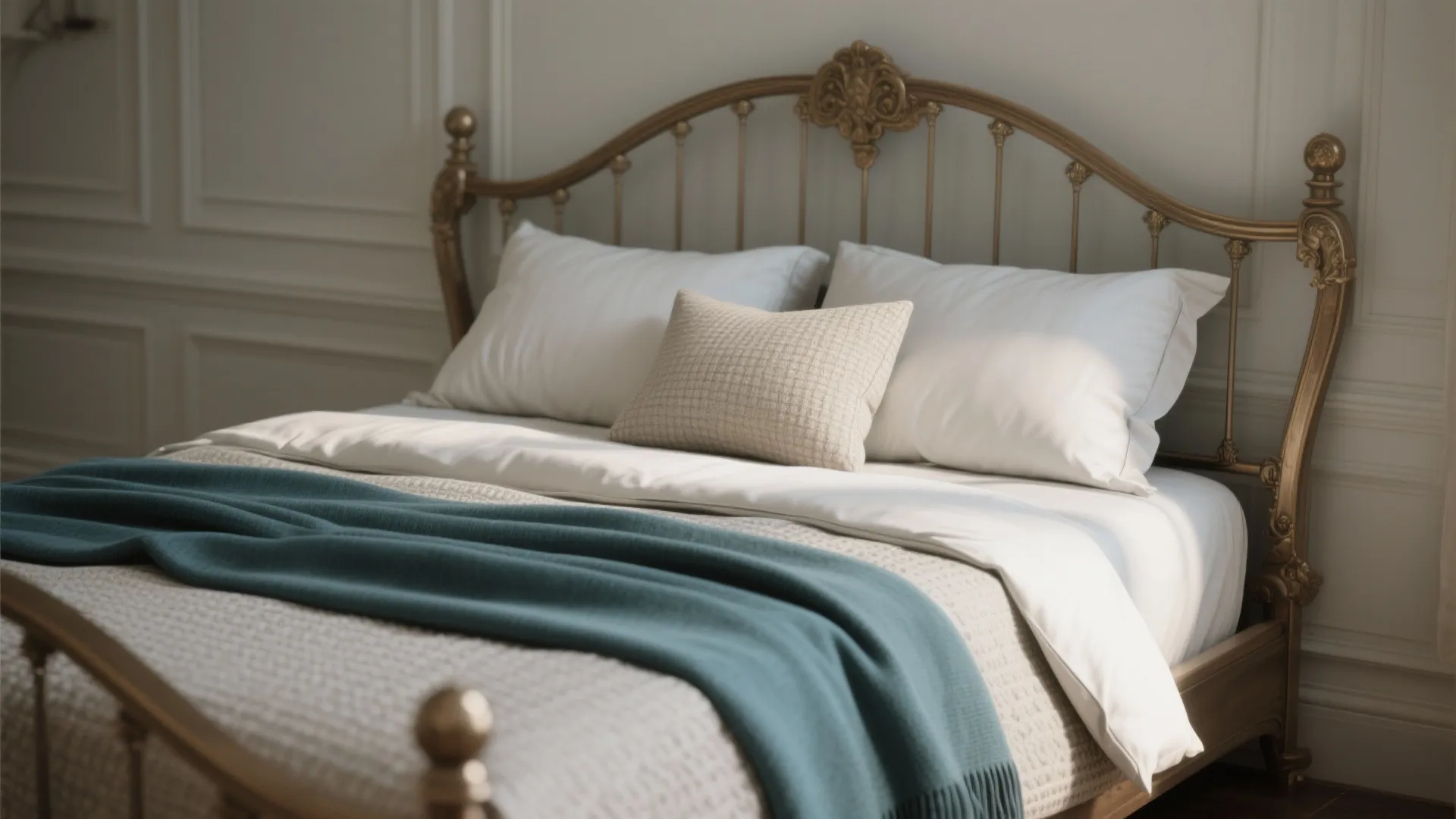 5. Create Visual Balance with Simple Bedding