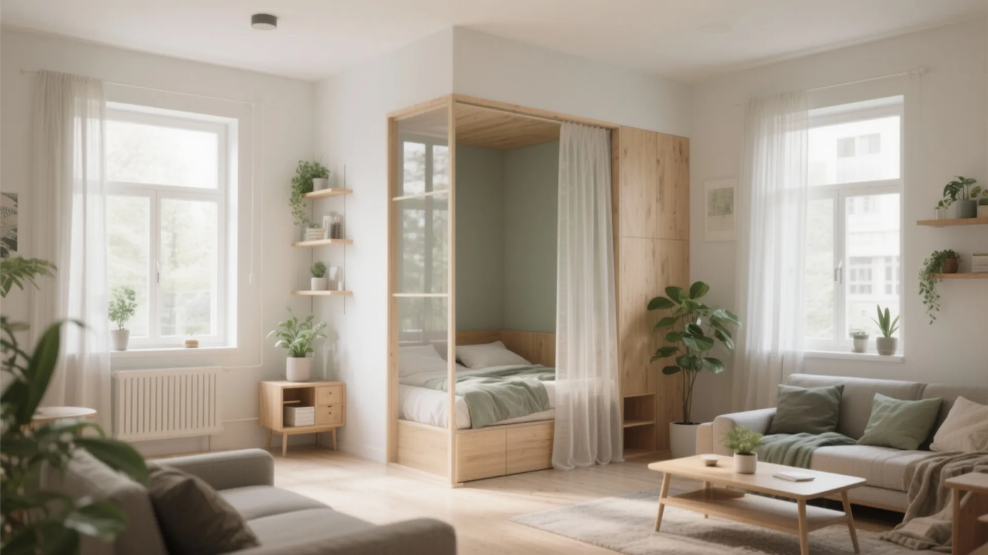 Small Studio Feels Crowded? Simple Room Divider Fixes