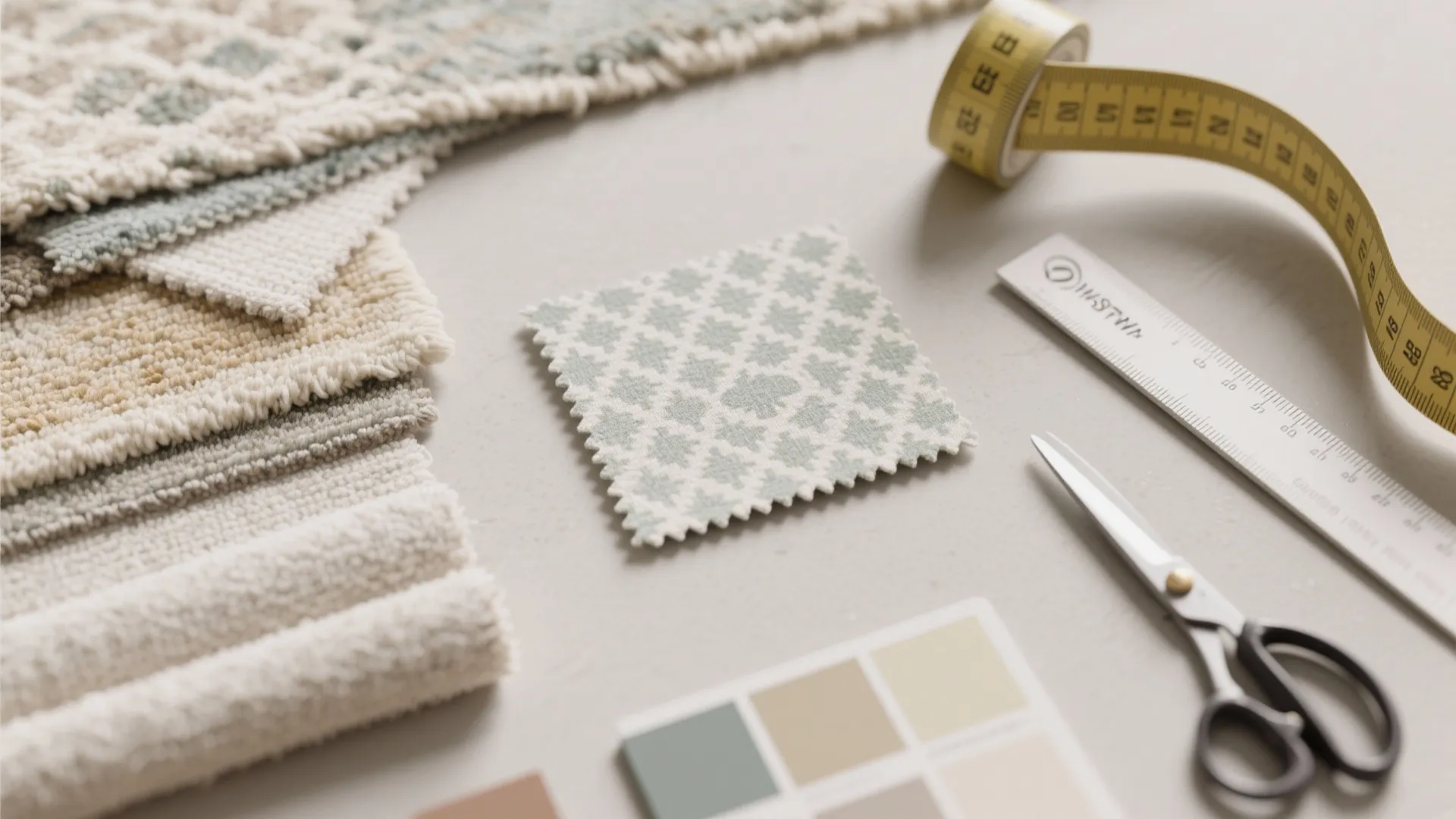 3. Simple patterns—less is more in small rooms