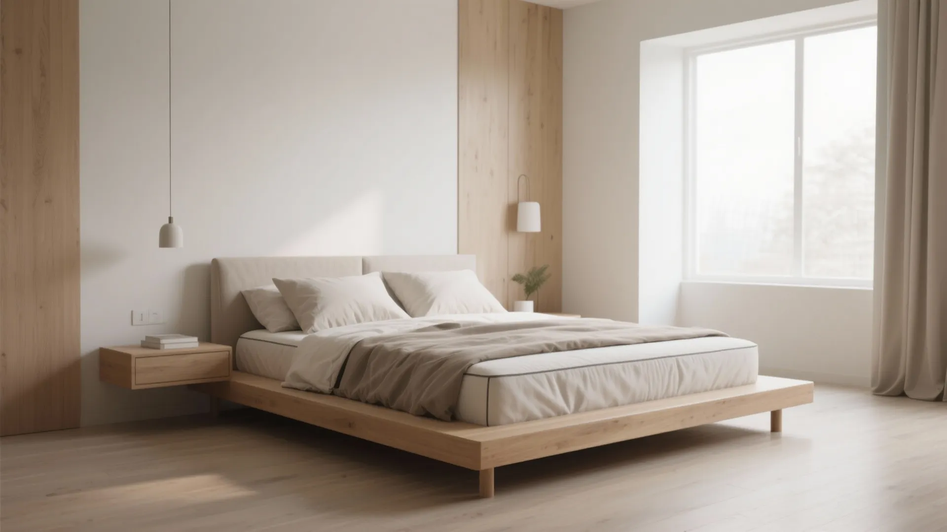 2. Invest in a quality mattress and keep the frame simple