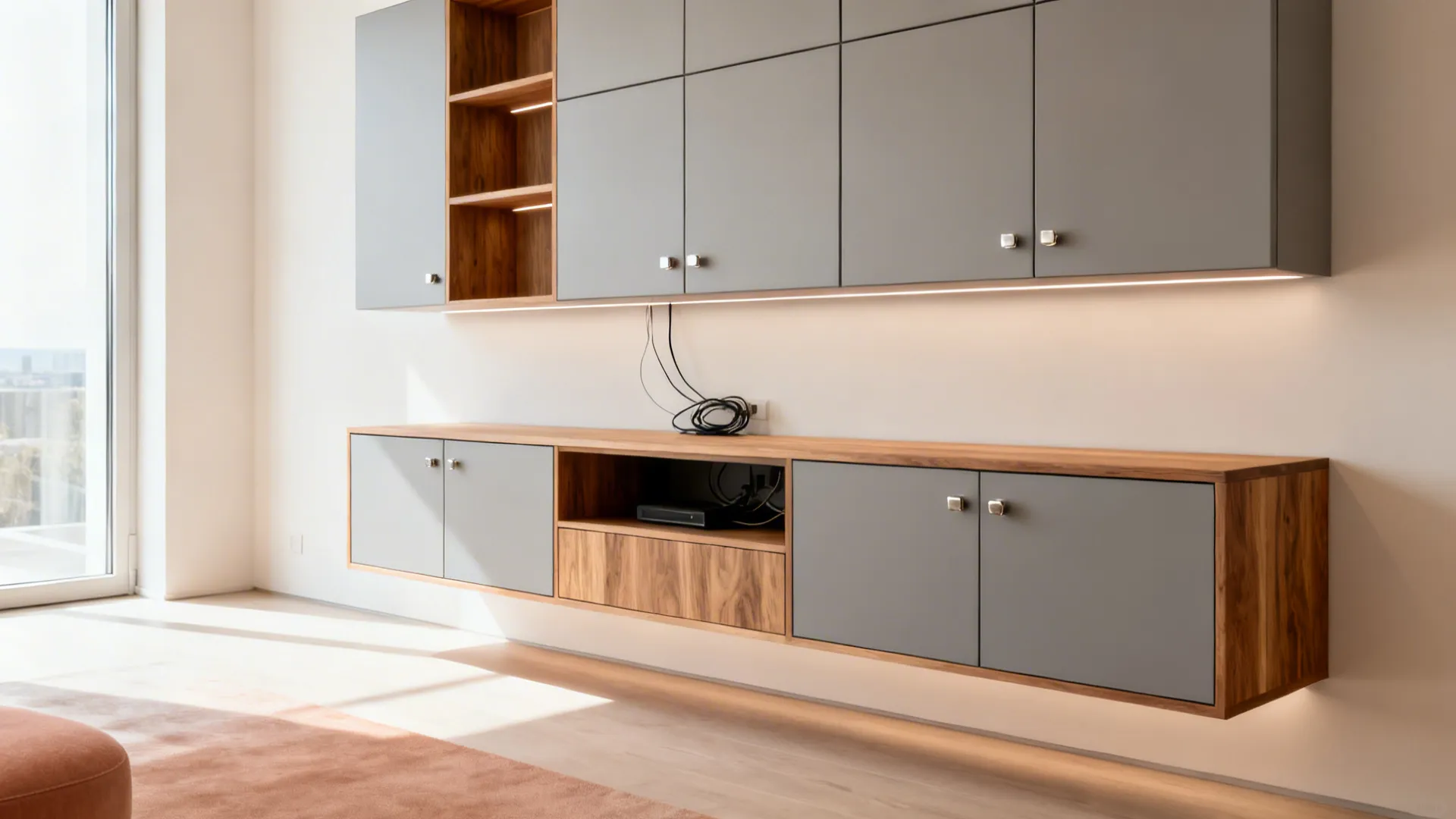 5 simple wall cabinet design ideas for living room