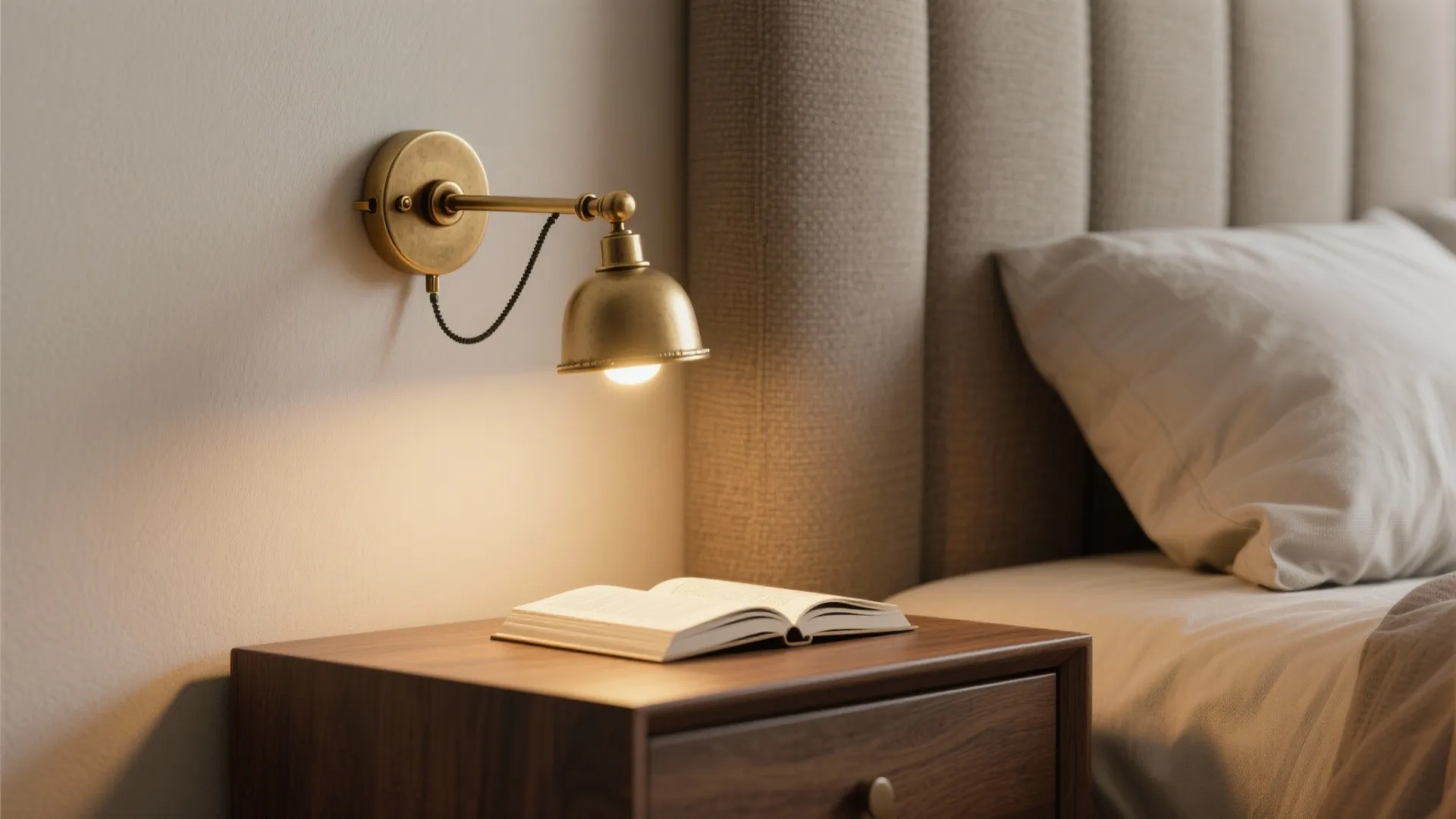 1. Single-arm swing sconces for flexible task lighting