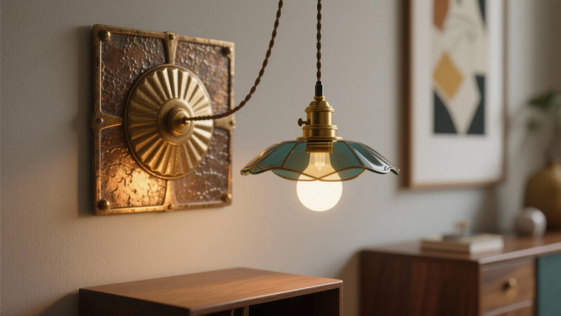 4. Statement single-drop with decorative backplate