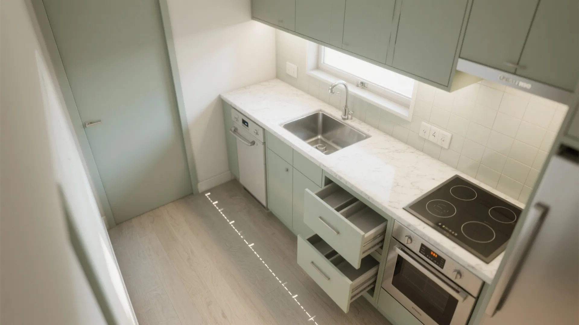 Idea 2: Choose a single-wall or galley workflow