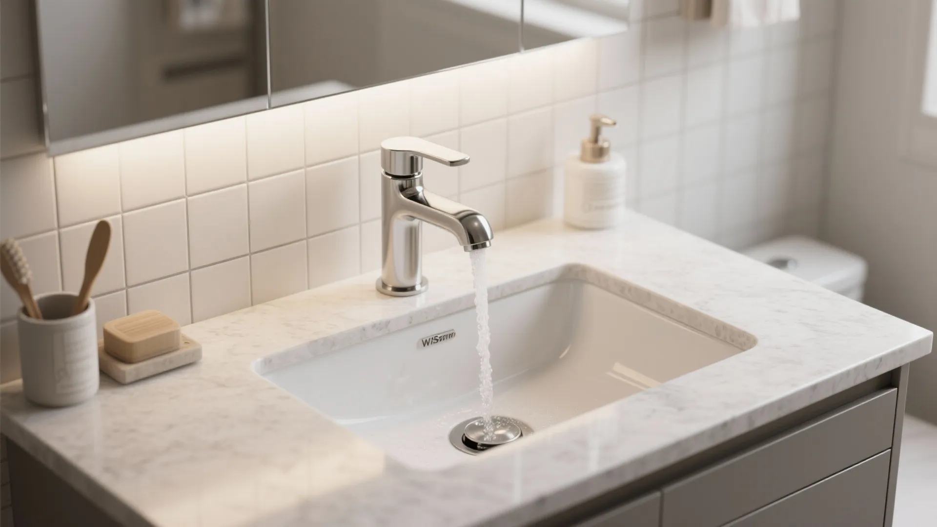 2) Single-lever mixers with ceramic cartridges for everyday ease