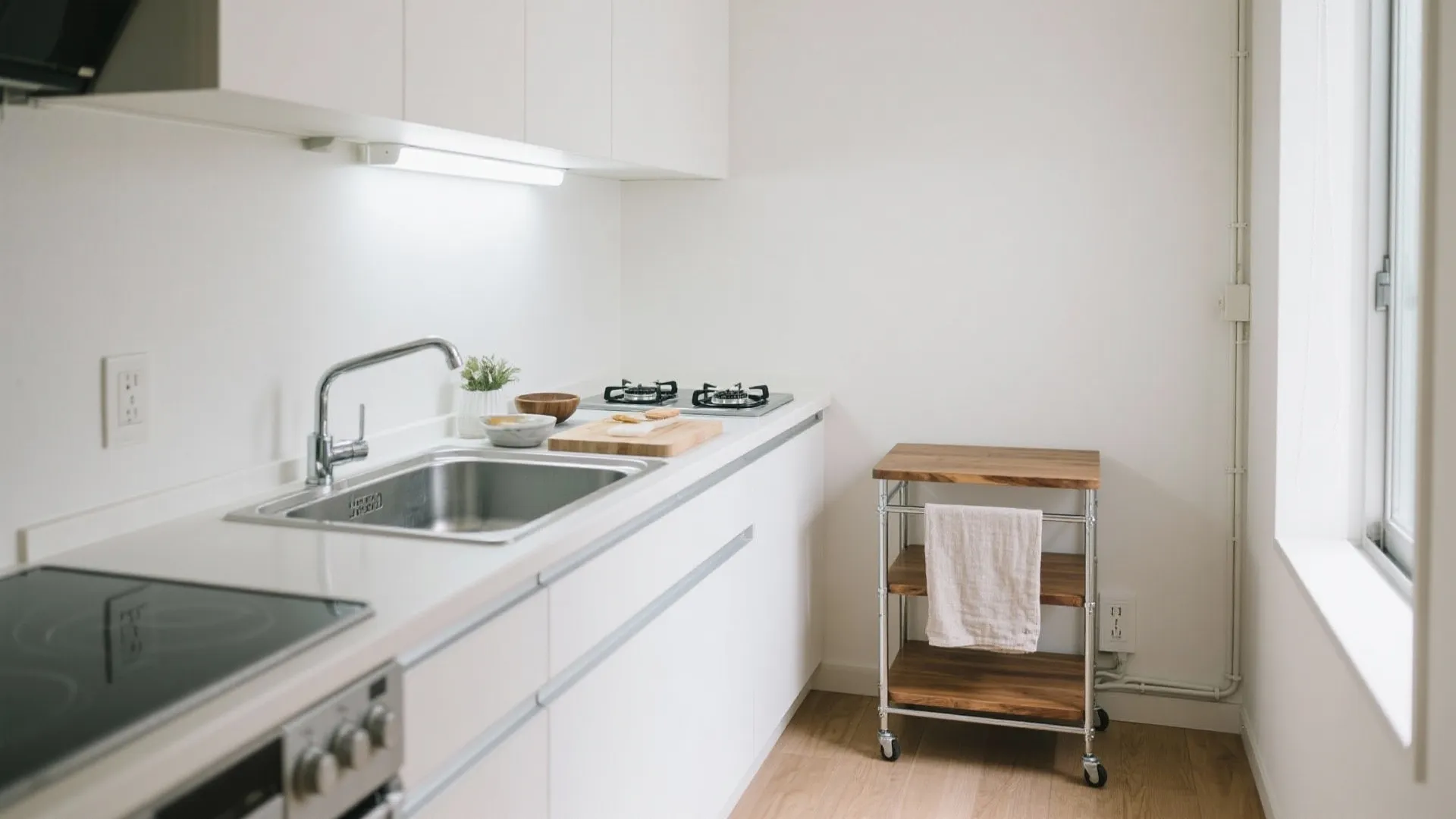 Tips 1: 東京小戸型でも機能が回る“1列＋可動”配置で動線を短くする