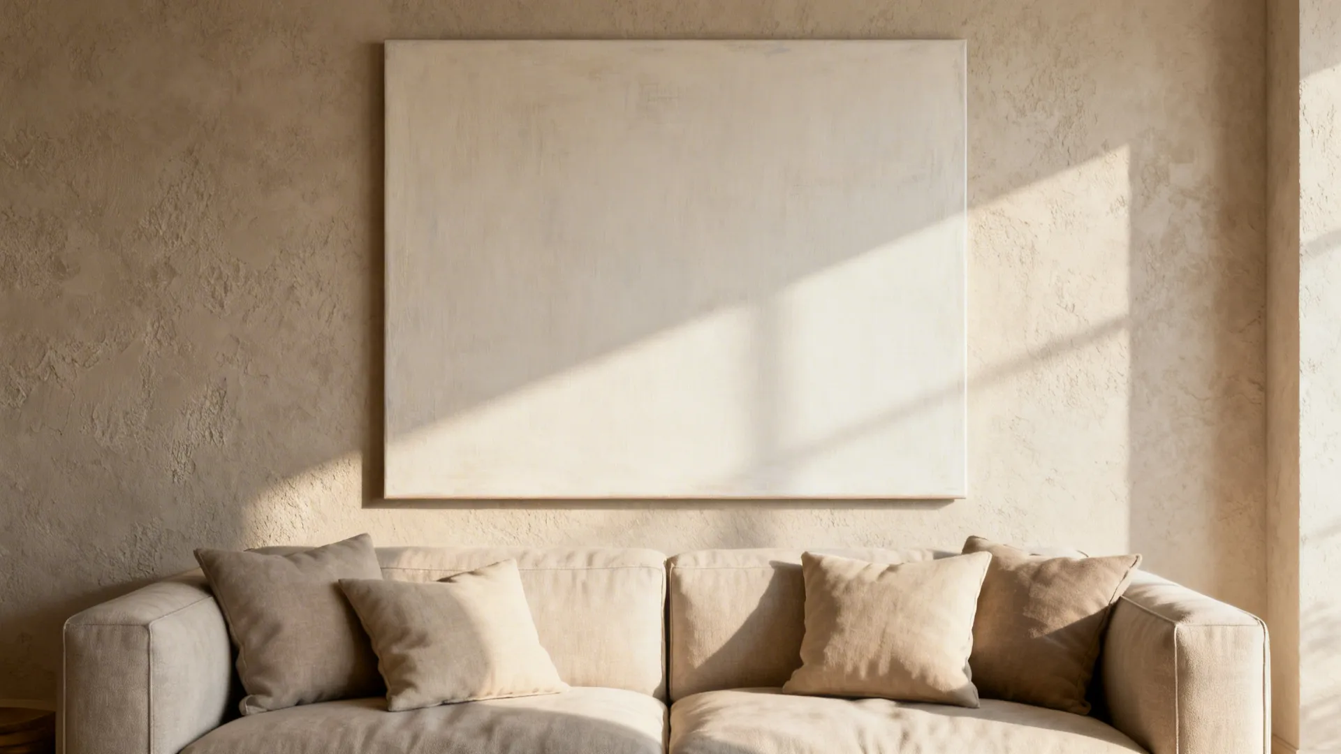 1. One Oversized Canvas as the Focal Anchor