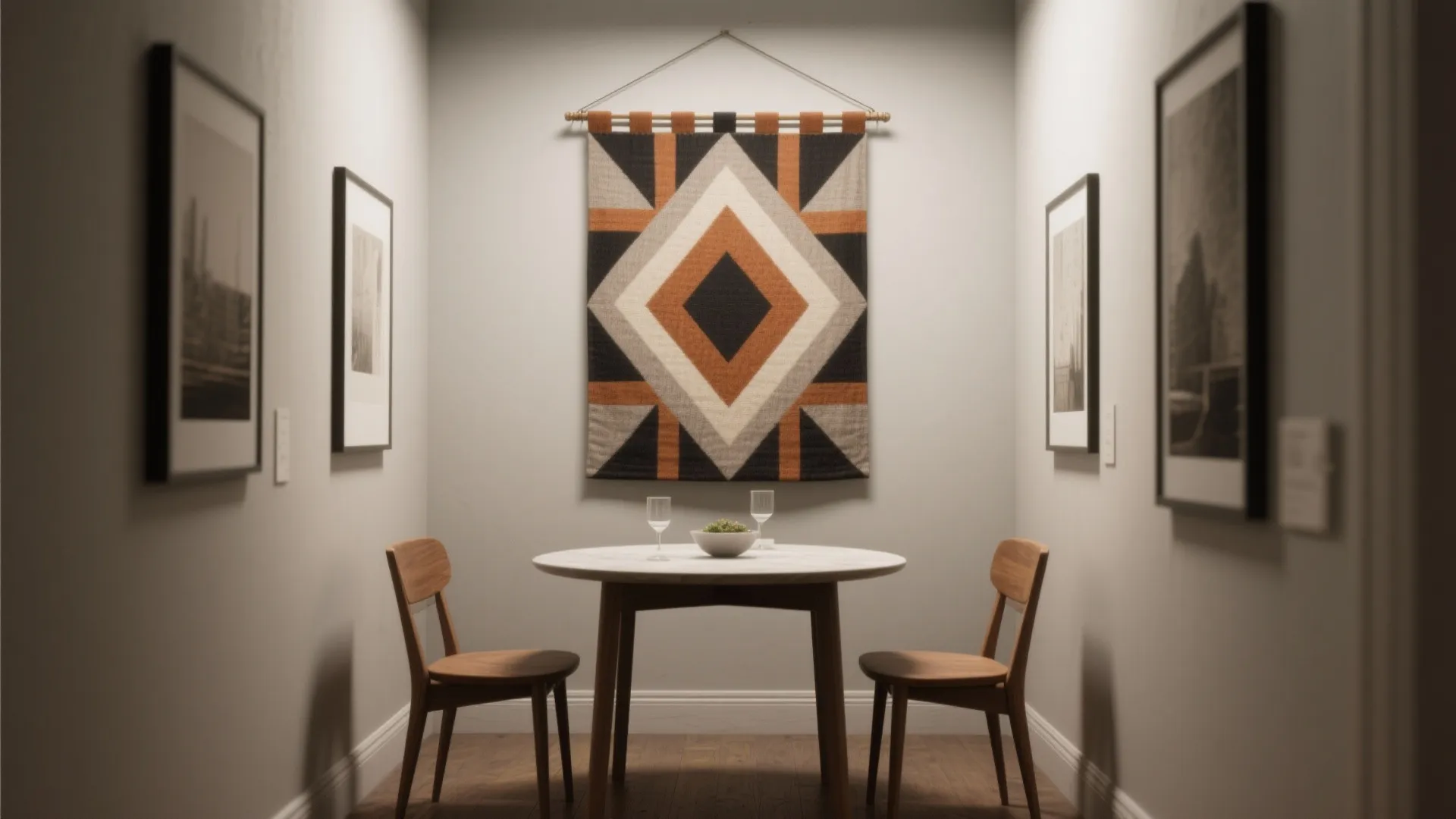 4. Single-panel statement curtain as a focal anchor