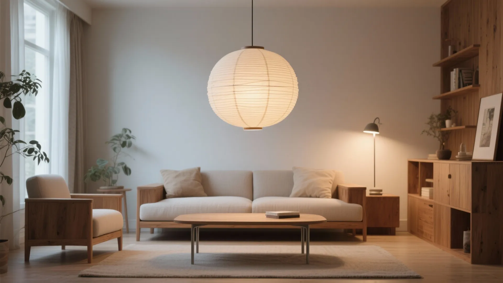 3) Petite statement: single sculptural pendant as a chandelier alternative