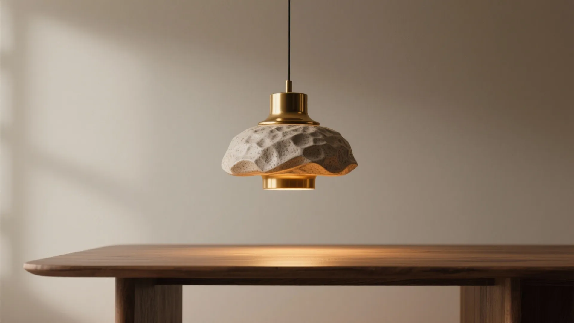 1. Single Sculptural Pendant