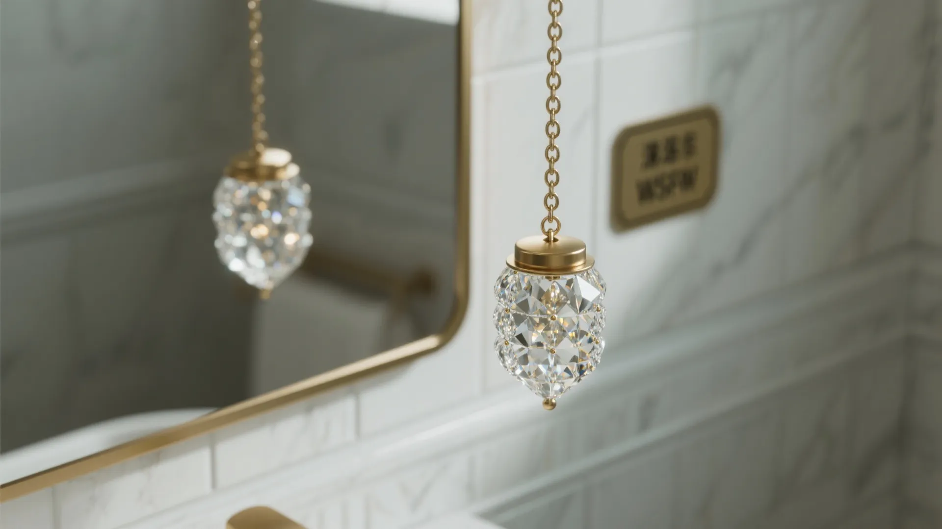 1. Single-tier mini crystal pendant