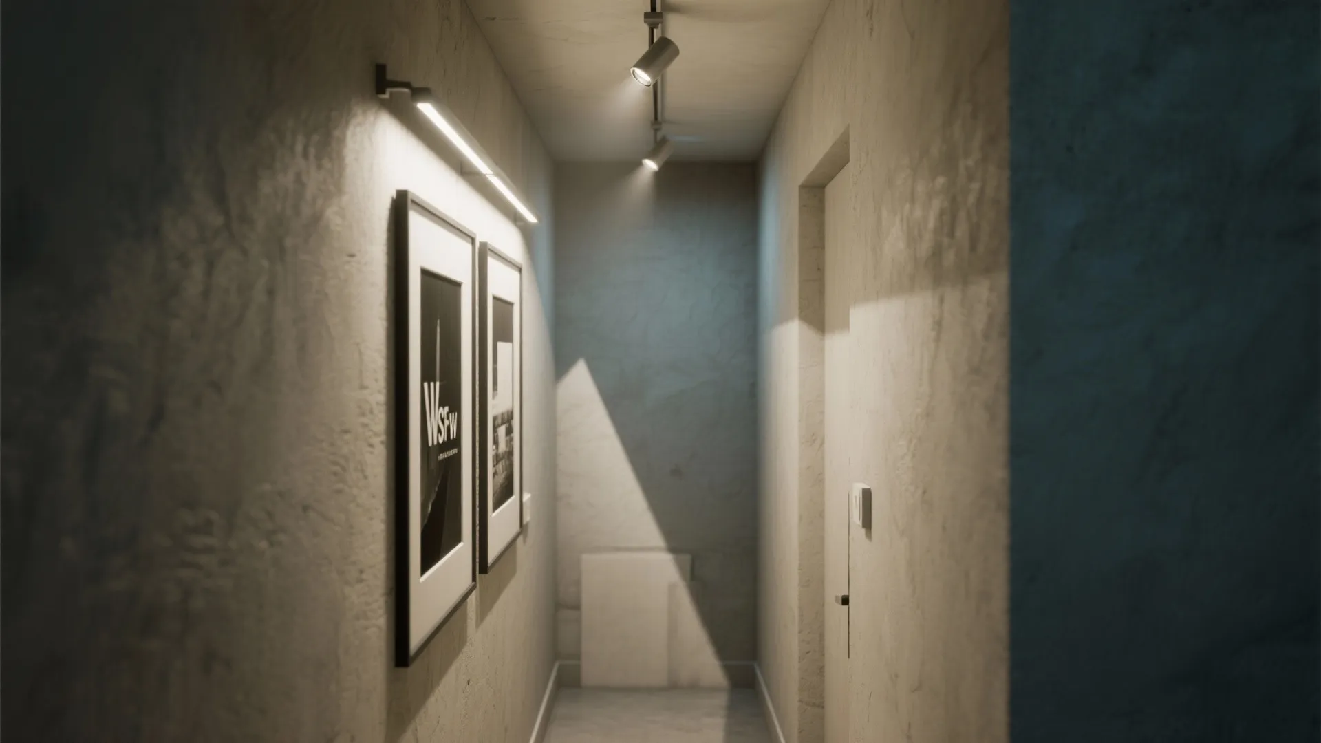 1. Use a single-track run to elongate a narrow room