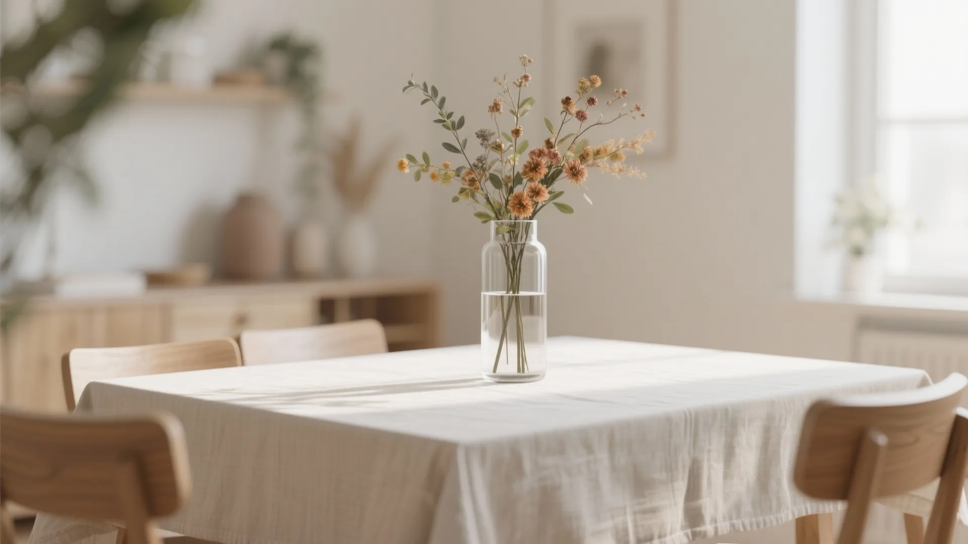 2. Single Vase with Fresh Stems