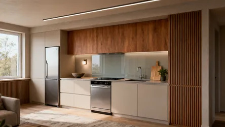 5 Small Kitchen Design Ideas in a Wall