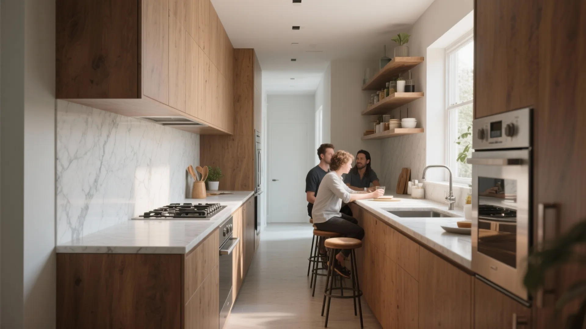 1. The Single‑Wall Plus Prep Island