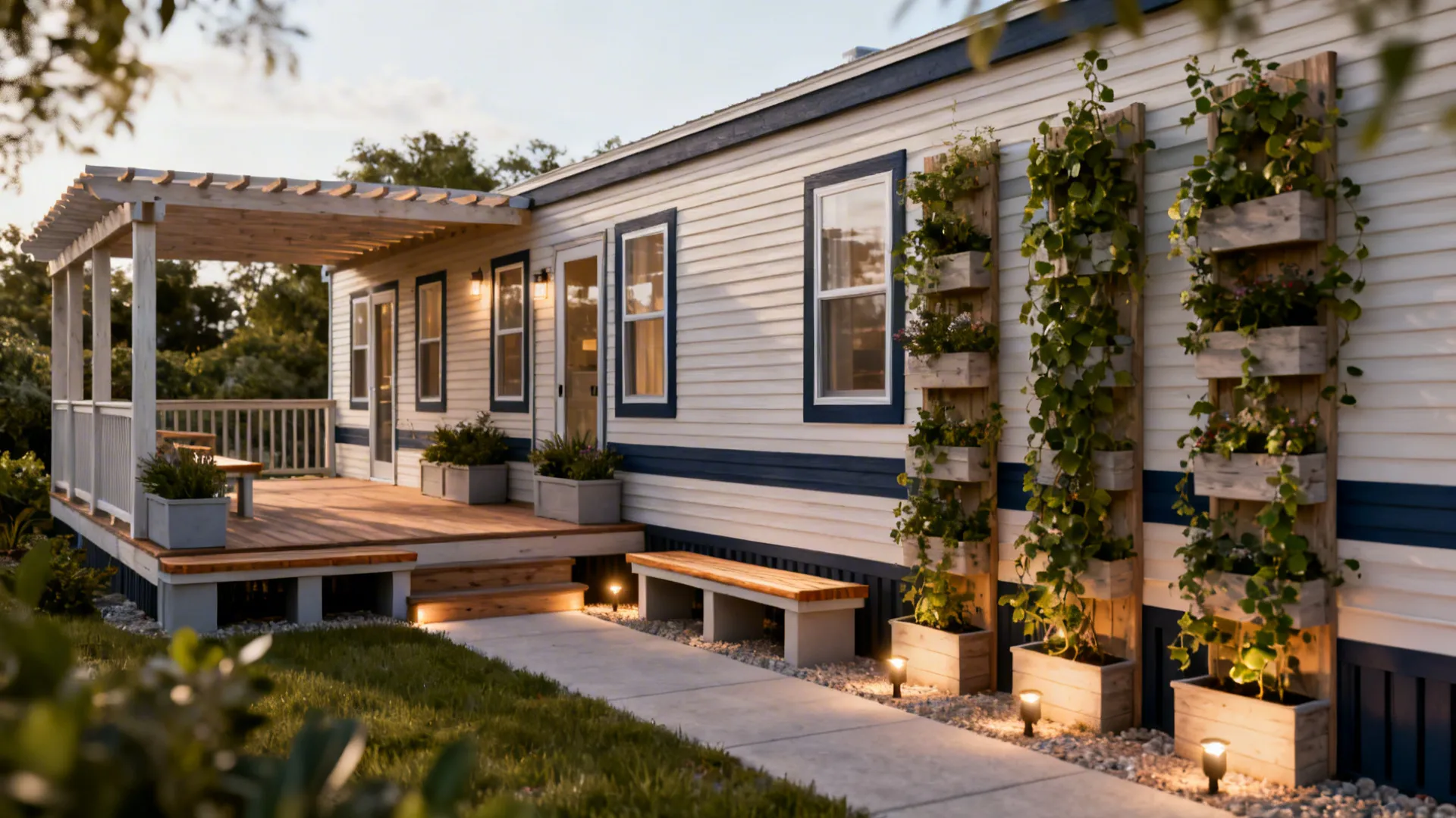 10 Single Wide Mobile Home Exterior Ideas