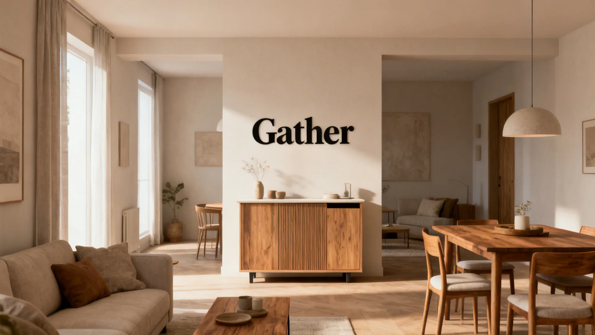 4. Minimal single-word decal as a focal point