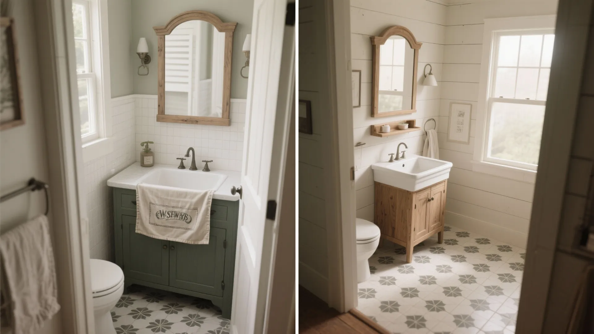 3. Apron-Front Sink or Scaled-Down Vanity