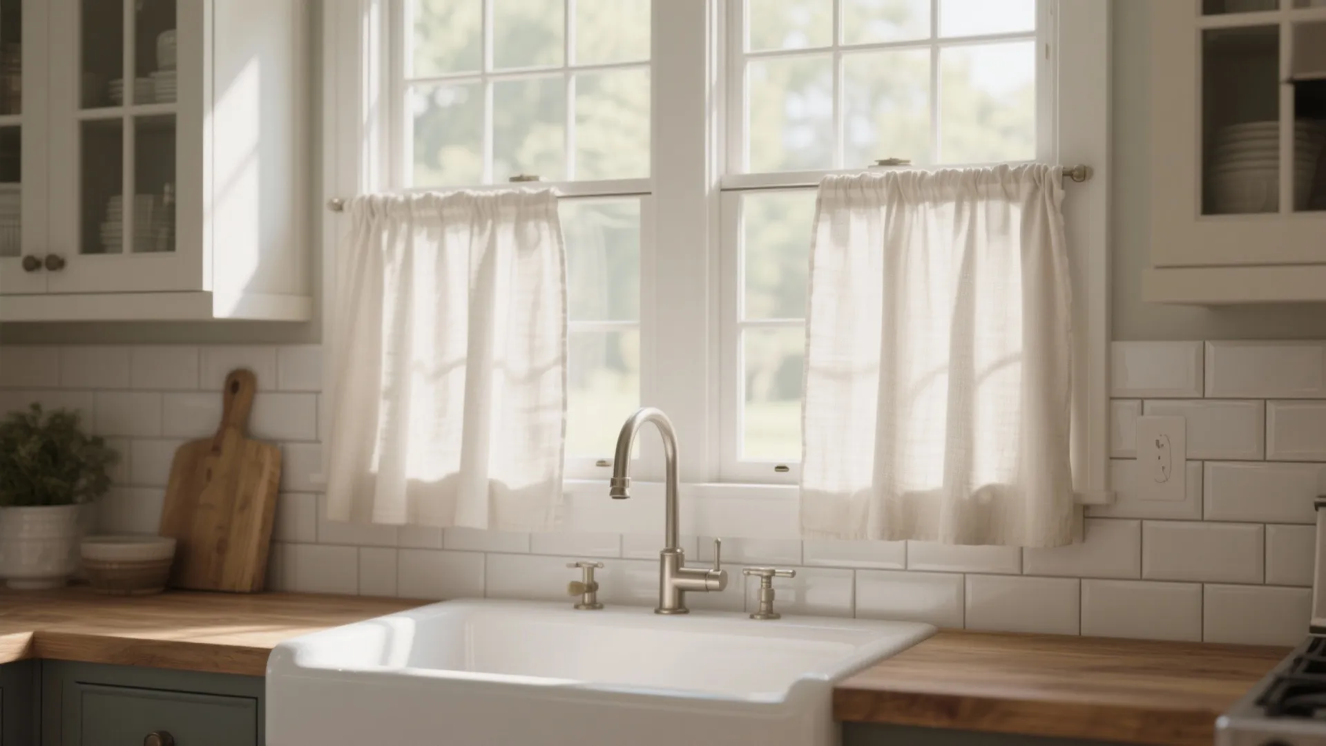 Café Curtains: Charming and splash-friendly