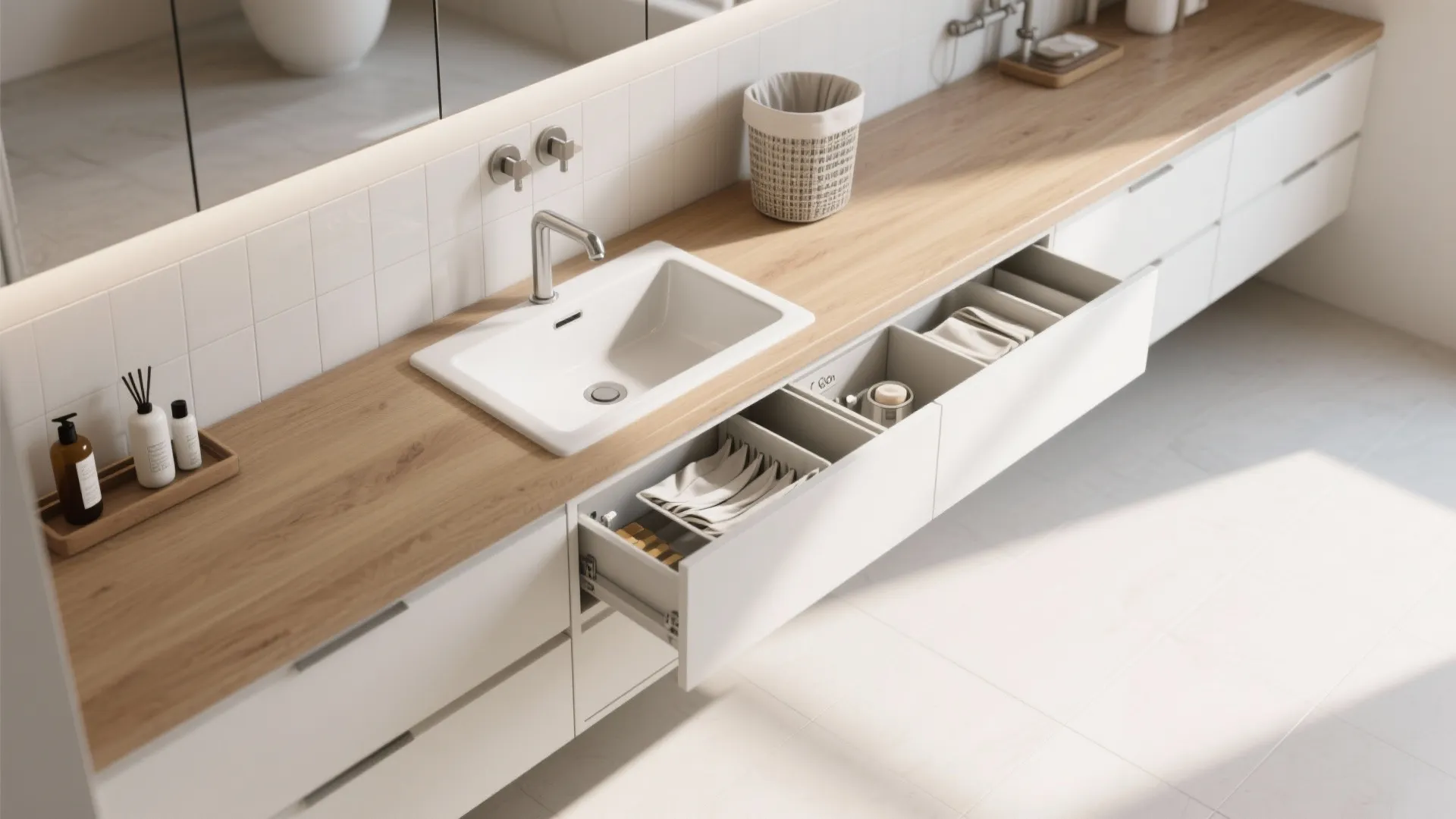 2. Sink + Counter + Sorter: One Surface, Many Uses